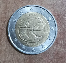 2 Euro Spagna 2009 EMU Unione Economica Monetaria FDC UNC Espana Commemorativa