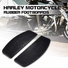 Per Harley Davidson Inserto Pilota Anteriore Nero Pedane Pavimento Gomma 2PZ