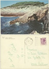 ISOLE TREMITI -FOGGIA - GROTTA DELLE RONDINELLE CARTOLINA