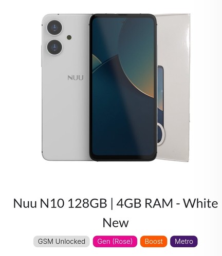 Nuovo nuu n10 128 - gb, gb