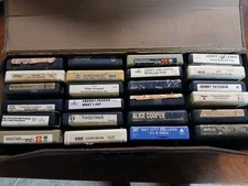 Lot of 24 8 Track Tape Storage