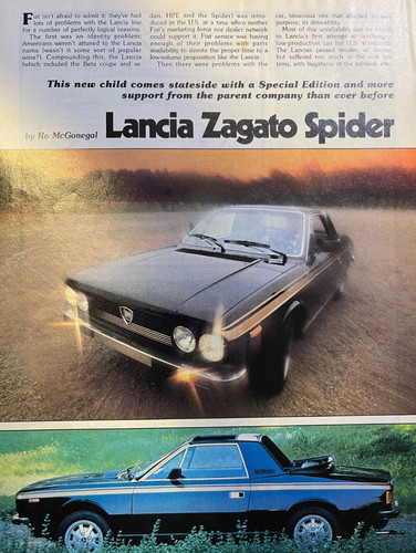 1979 road test lancia - road, zagato