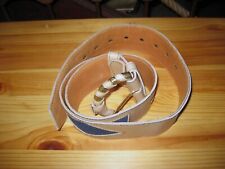 cintura da donna in pelle e tessuto