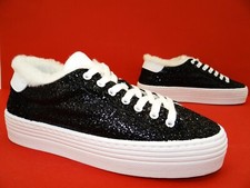 Chiara Ferragni sneaker glitter scarpe da corsa foderate scarpe da donna numero 39 nere