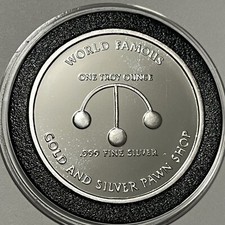Moneta oro e argento pedone stelle negozio prova 1 oncia troy .999 argento fine medaglia rotonda