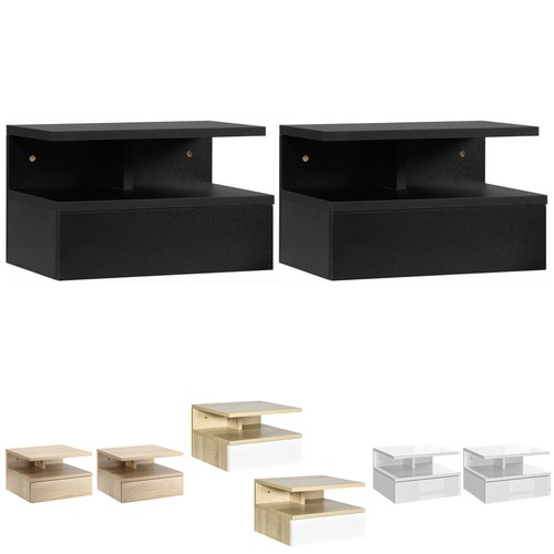 Homcom set comodini - set, sospesi