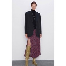 ZARA Ditsy Gonna Midi Floreale