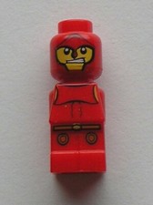 Lego red microfigure - red,