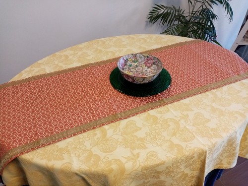 Runner striscia broccato - runner,