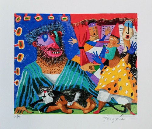 Pino procopio 30x35 serigrafia - pino,