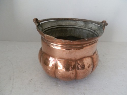 Antique pot pan polished - pan,