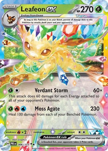 Holofoil leafeon 006 131 - ex, 006/131