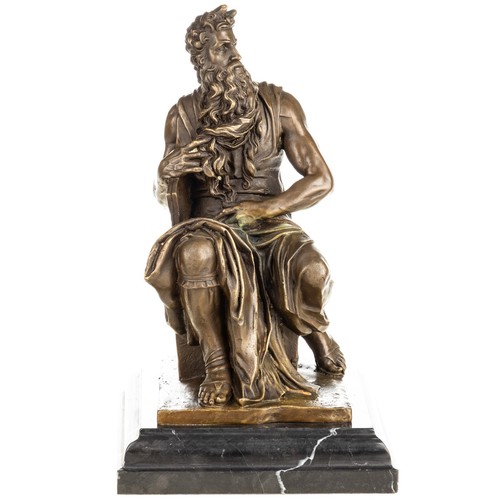 Statue bronze moïse - statue,
