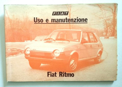 Fiat ritmo libretto uso - libretto, e