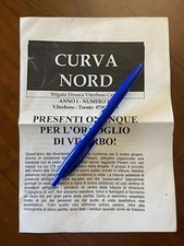 FANZINE ULTRAS BRIGATA ETRUSCA VITERBO VITERBESE TRENTO 98/99 PESARO BARACCA LUG