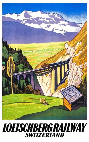 Affiche poster jungfrau - jungfrau, bahn