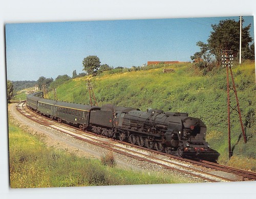 Cartolina locomotiva 241 en - p,