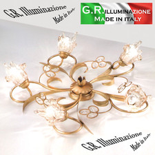 PLAFONIERA IN FERRO BATTUTO