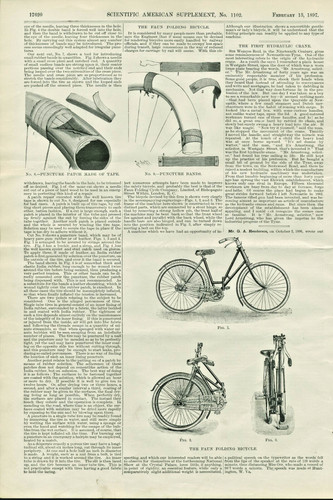 1897 faun folding bicycle - 1897,