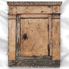 ANTICO TABERNACOLO LITURGICO IN LEGNO DORATO MARMORIZZATO 1700 XVIII sec