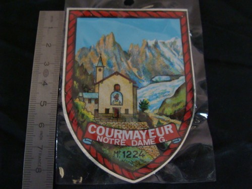 Adesivo courmayeur valle - adesivo,