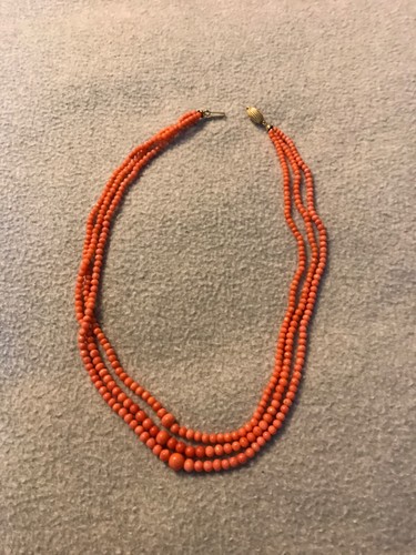 Collana corallo antico - corallo,