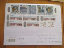 italia 2017 busta affrancata con bolli con CB e viaggiata in racc