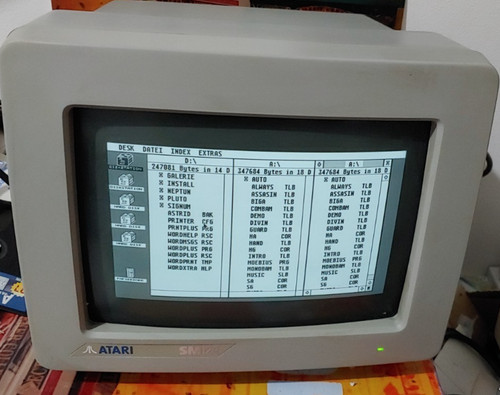 Atari sm124 monitor - atari, (monitor