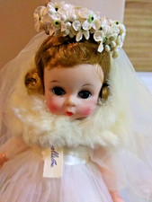 Rara bambola da collezione vintage anni 50 #383 di Madame Alexander~Wendy Bridal