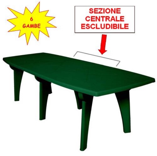 Tavolo lipari verde bianco - tavolo, o