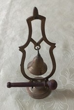 CAMPANA PREGHIERA GONG DI RAME CON MARTELLINO IN LEGNO