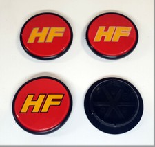 LANCIA DELTA HF INTEGRALE EVOLUZIONE - 4 COPRIMOZZO RUOTE CERCHI IN LEGA 55 MM