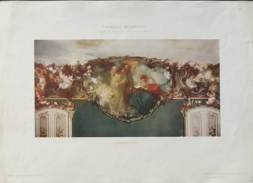 Antica stampa colori - 1917, art
