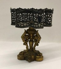 James Dixon & Sons Sheffield ciotola con piedi placcata argento antico