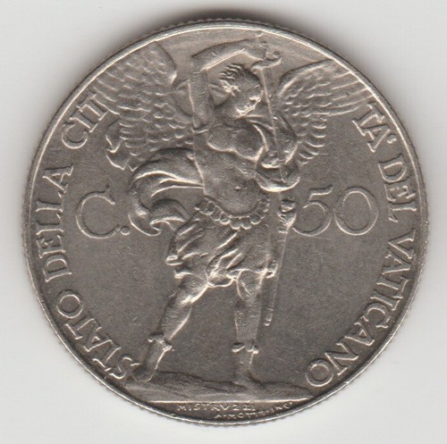 Pio xii vaticano centesimi - 50,