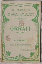 PACHETTI ORRAIT 1930 MUSICA