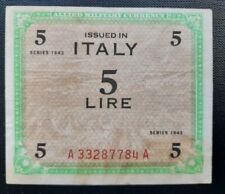  5 AM LIRE ALLIED MILITARY CURRENCY OCCUPAZIONE ITALIA 