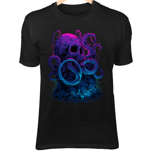 Camicia kraken skull iii - camicia,