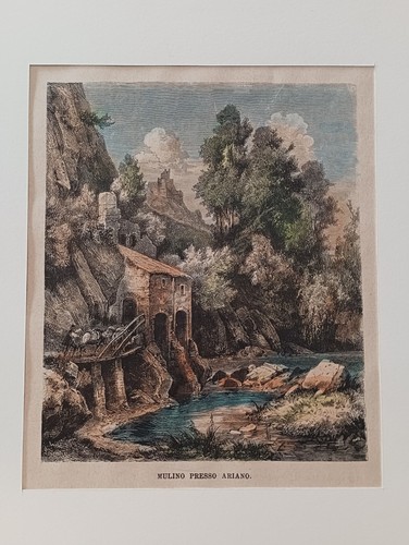 Xilografia antica mulino - xilografia,