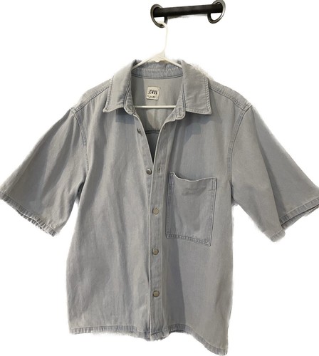 Zara men denim shirt - men, medium