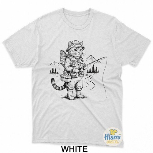 Shirt pescatore gatto - t-shirt,