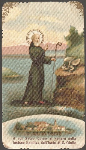 Santino fustellato san giulio - santino,