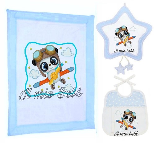 Schema punto croce panda - schema,