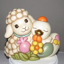 THUN - Coppia Agnellino Nelly e Gallina Ester in Ceramica Maxi