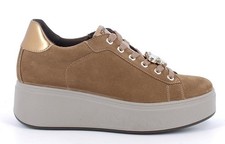 IGI & CO 8671244 A/I scarpe donna pelle camoscio sneakers casual zeppa lacci