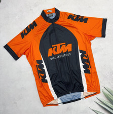 Maglia ciclismo Pella KTM Bike Industries arancione e nera taglia XL