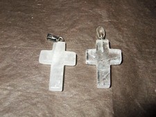 - Ciondolo Pietra Cristalloterapia - croce - CRISTALLO DI ROCCA