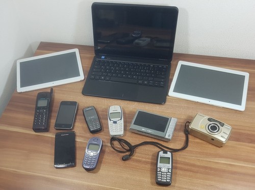 Collezione tablet cellulare