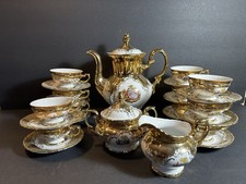 Antico set da tè ornato anni
