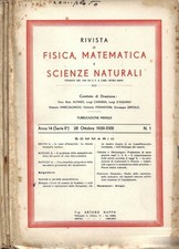 Rivista di Fisica, Matematica